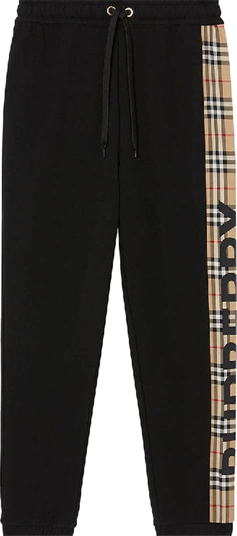 burberry 8024541|Buy Burberry Check Patch Sweatpants 'Black' .